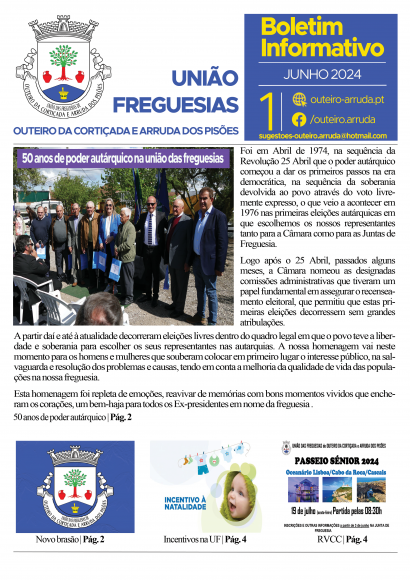 Boletim Informativo N&ordm;1 - Junho 2024